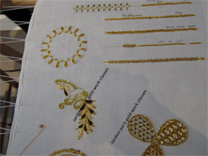 Apprentissage de la broderie d’or traditionnelle